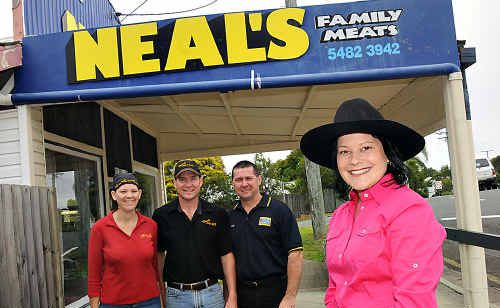 Camp drafting competitor Bec Briggs is back in the saddle this weekend thanks to sponsors Allan and Rachel Neal from Neal’s Meats and John Jeffries from Betta Electrical. Camp drafting competitor Bec Briggs is back in the saddle this weekend thanks to sponsors Allan and Rachel Neal from Neal’s Meats and John Jeffries from Betta Electrical.